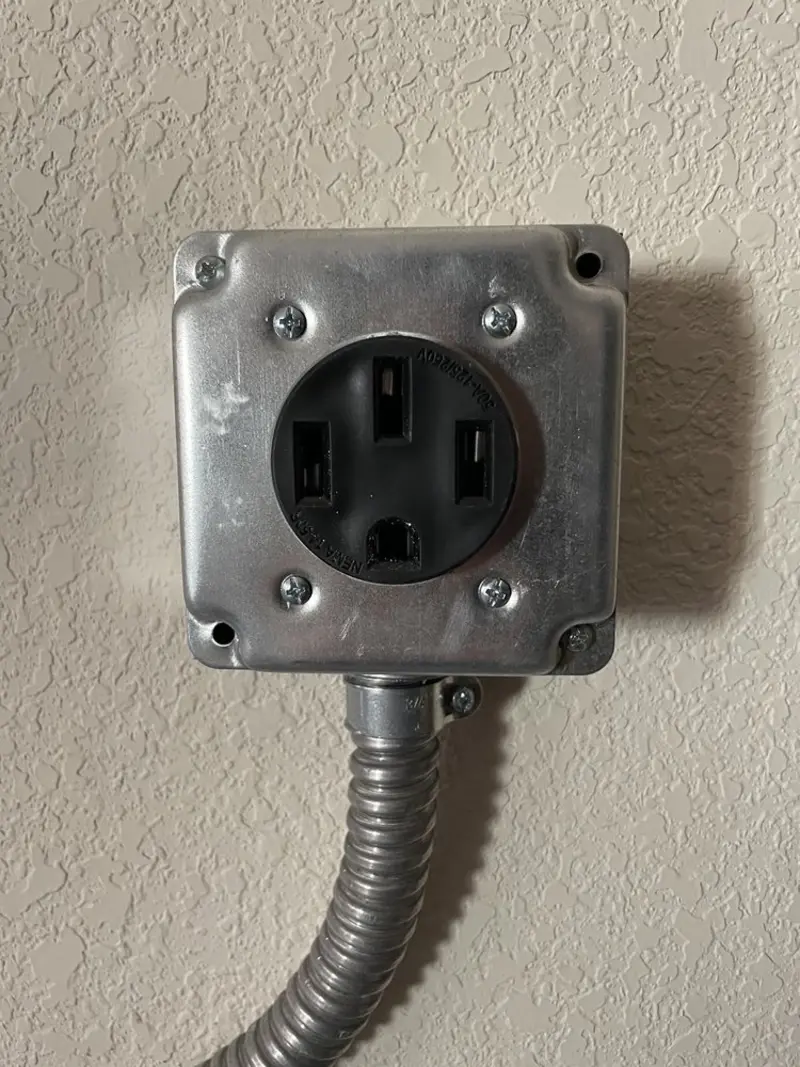 NEMA 14-50 outlet installed for Electrical Panel Upgrade in Golden Valley